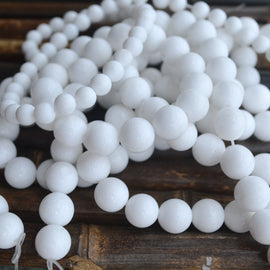 Natural Stone White Porcelain Beads
