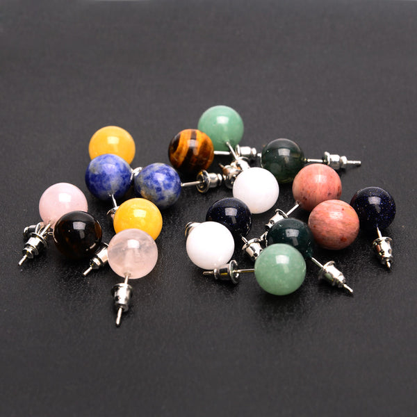 Candy Color Round Beads Earrings For Women