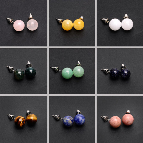 Candy Color Round Beads Earrings For Women