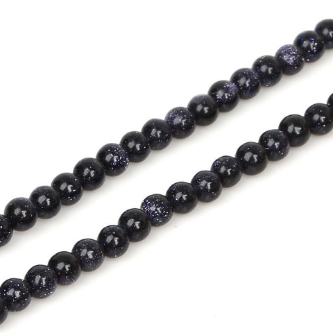 Natural Dark Blue Stone Beads For Bracelet and Necklace