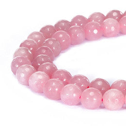 Natural Stone Pink Quartz Beads