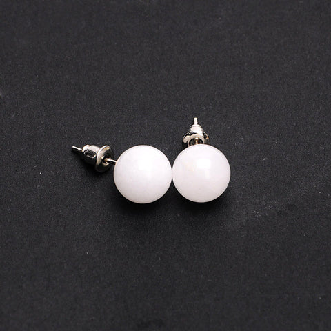 Candy Color Round Beads Earrings For Women