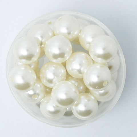 Pearl Round White Imitation Beads