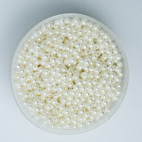 Pearl Round White Imitation Beads