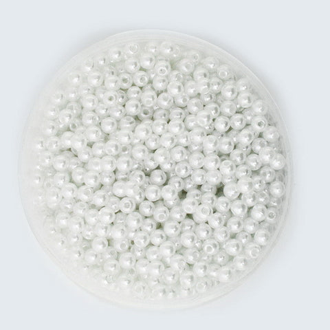 Pearl Round White Imitation Beads