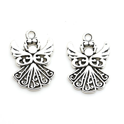 DIY Mixed Silver Plated Butterfly Charm Pendant for Bracelet And Necklace