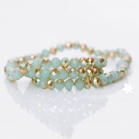 Fashion Faceted Crystal Glass Porcelain Beads