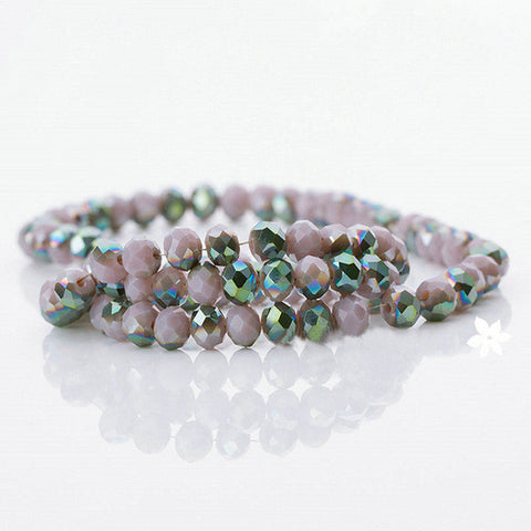 Fashion Faceted Crystal Glass Porcelain Beads